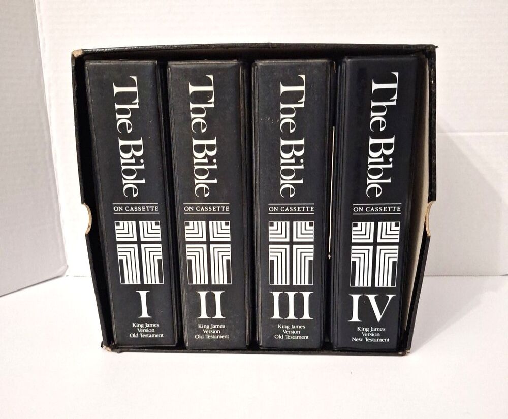 Vintage The Holy Bible on Cassette 48 Tapes King James Version KJV I II III IV